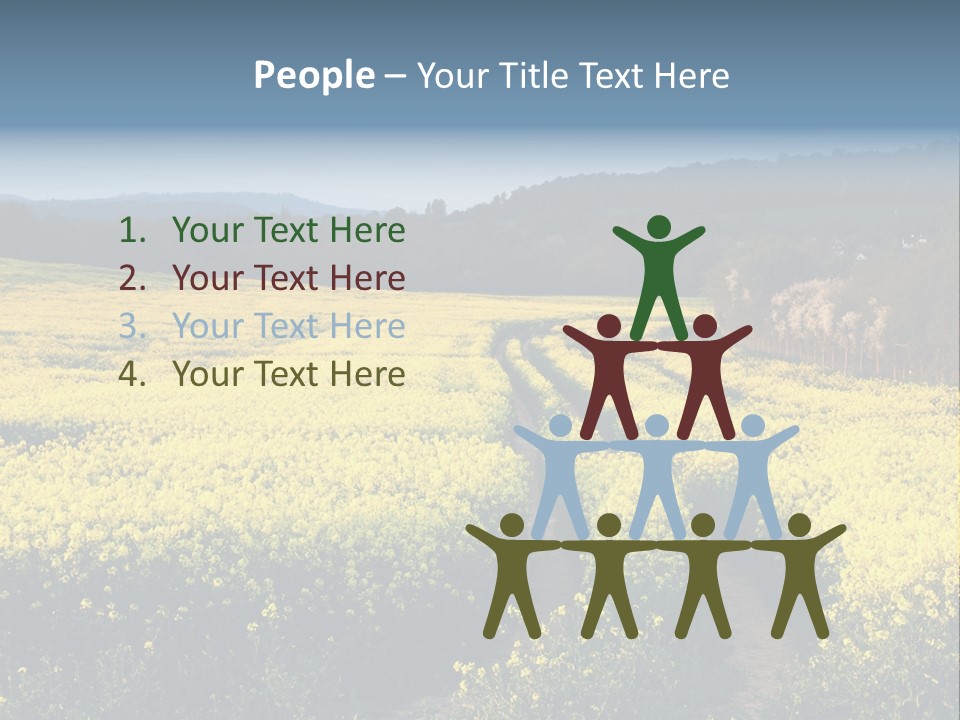 Europe Surrey Canola PowerPoint Template