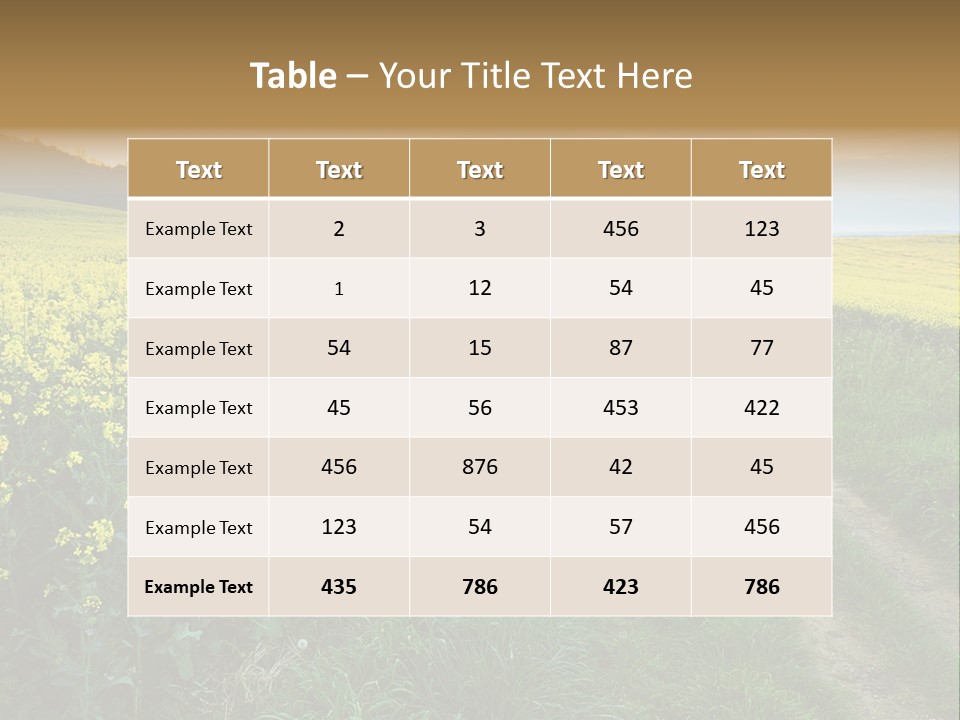 Nature Sunset Seasonal PowerPoint Template