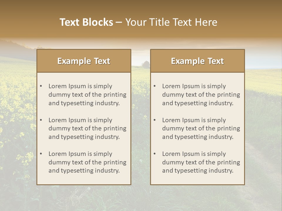 Nature Sunset Seasonal PowerPoint Template