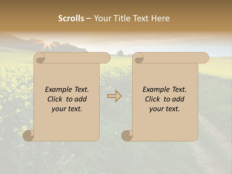 Nature Sunset Seasonal PowerPoint Template