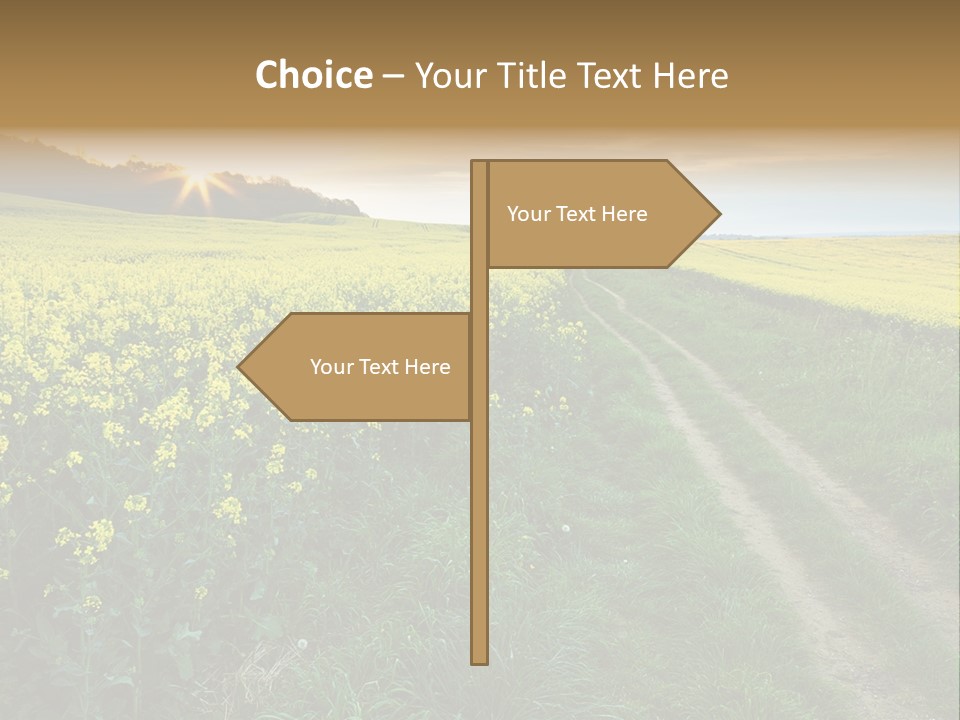 Nature Sunset Seasonal PowerPoint Template