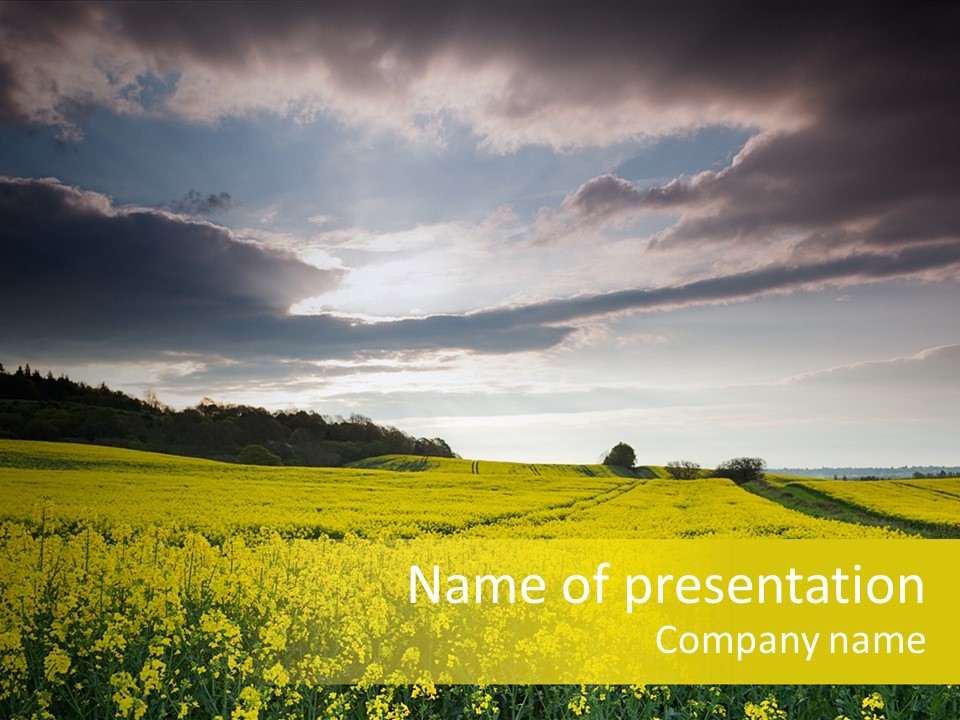 Agriculture Surrey Hills PowerPoint Template