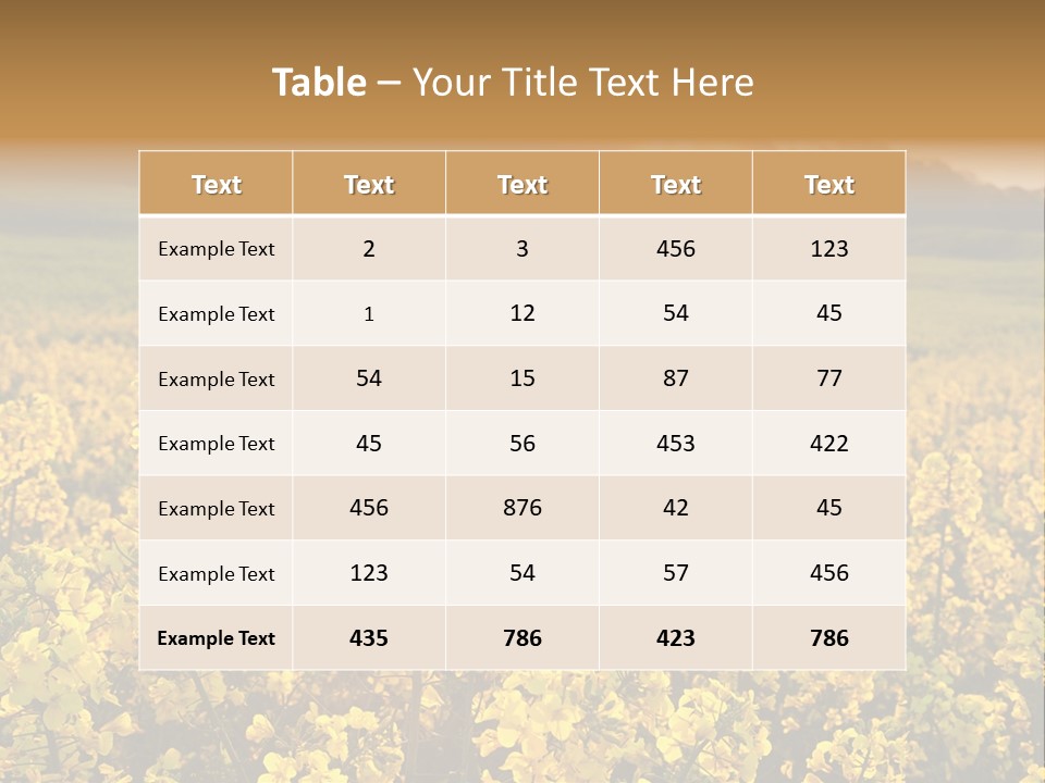 Meadow Nobody Background PowerPoint Template