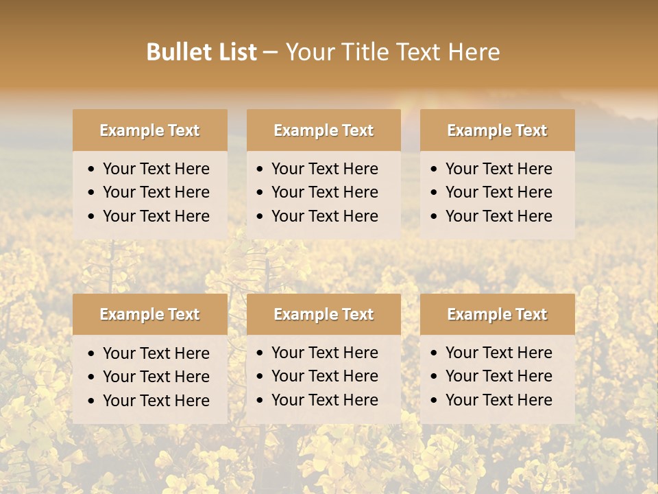 Meadow Nobody Background PowerPoint Template