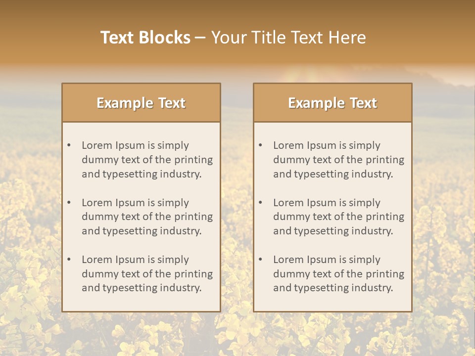 Meadow Nobody Background PowerPoint Template