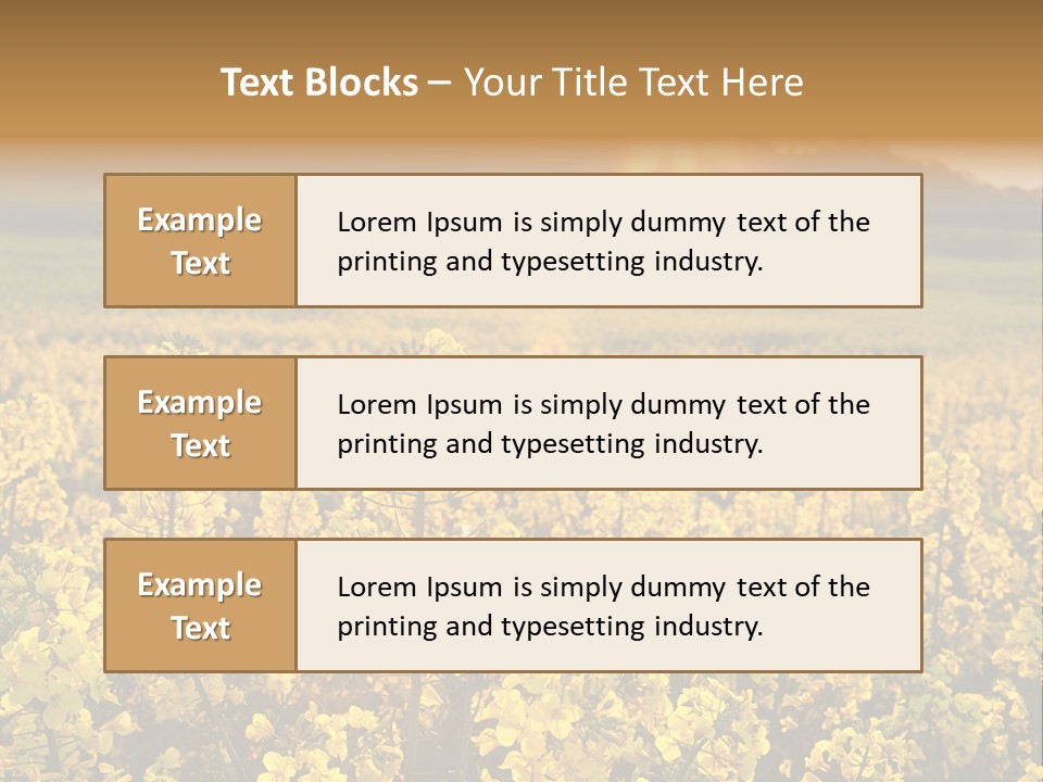 Meadow Nobody Background PowerPoint Template