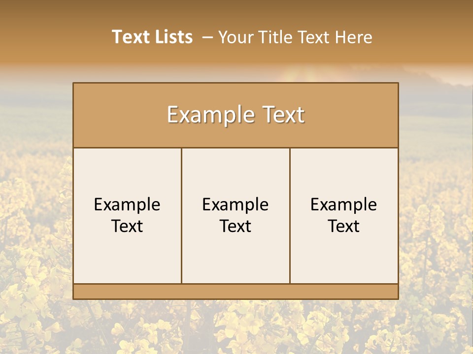 Meadow Nobody Background PowerPoint Template