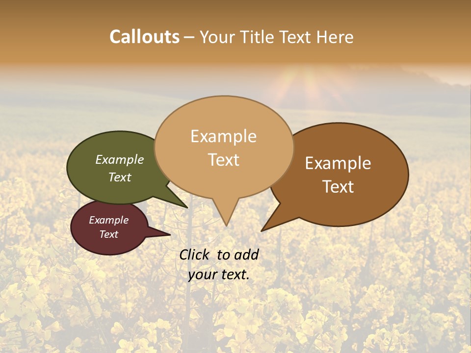 Meadow Nobody Background PowerPoint Template