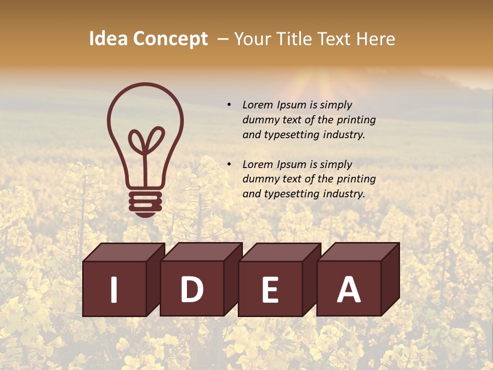 Meadow Nobody Background PowerPoint Template