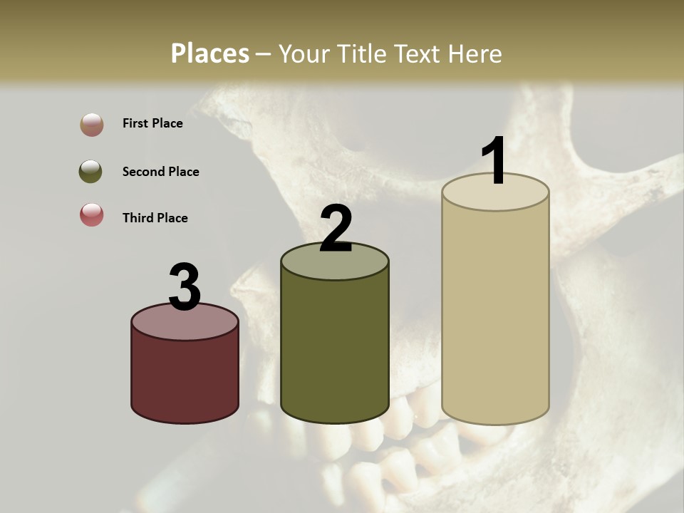Decay Real Skull PowerPoint Template