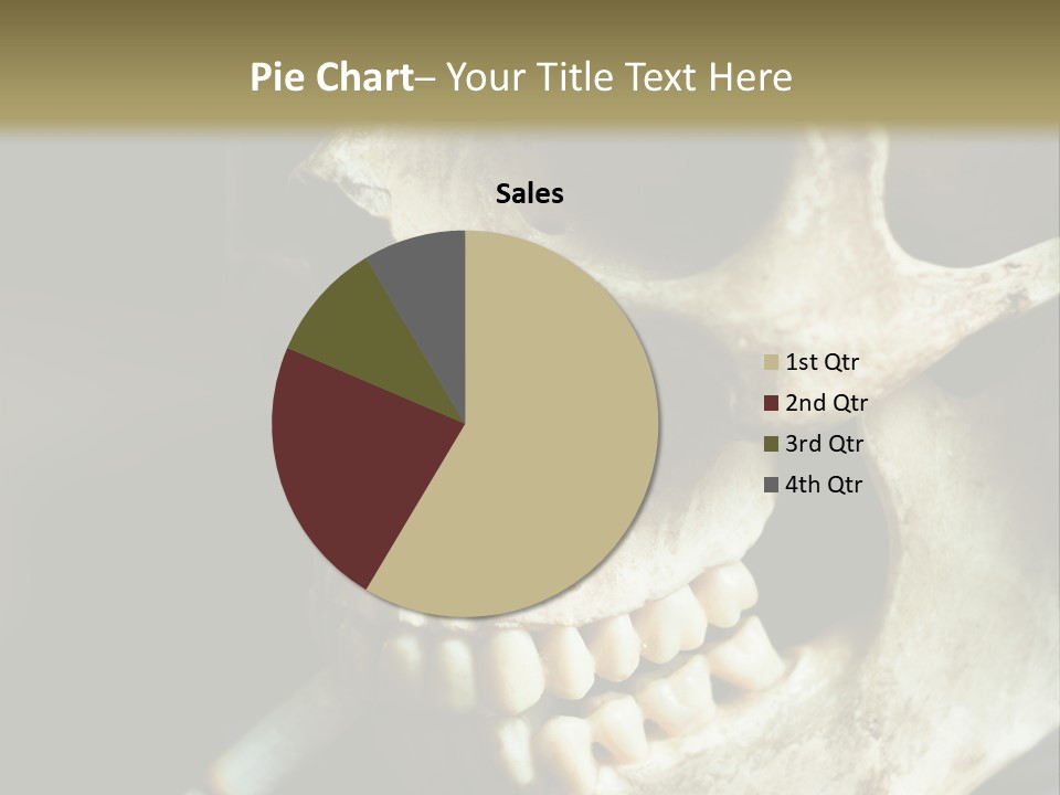 Decay Real Skull PowerPoint Template