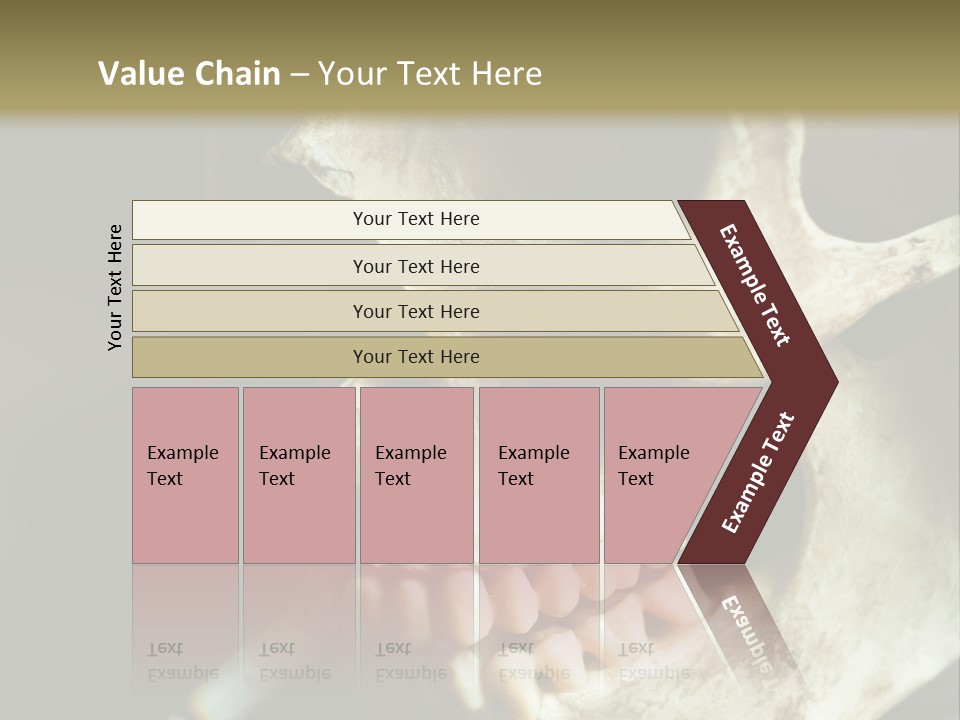 Decay Real Skull PowerPoint Template