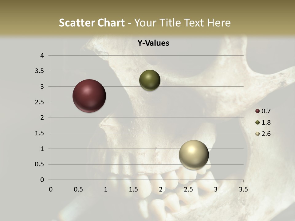 Decay Real Skull PowerPoint Template