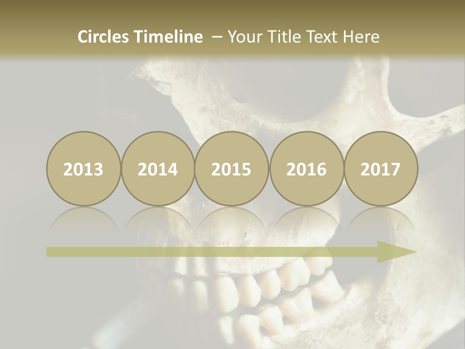 Decay Real Skull PowerPoint Template