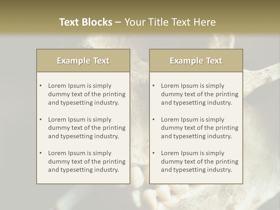 Decay Real Skull PowerPoint Template