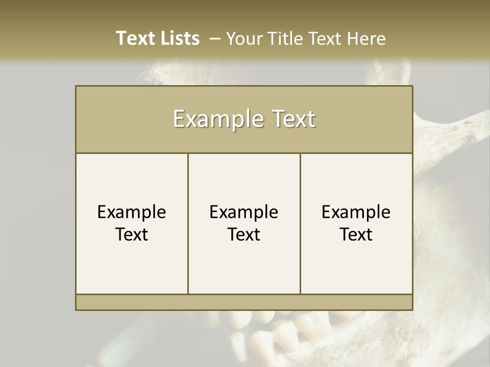 Decay Real Skull PowerPoint Template
