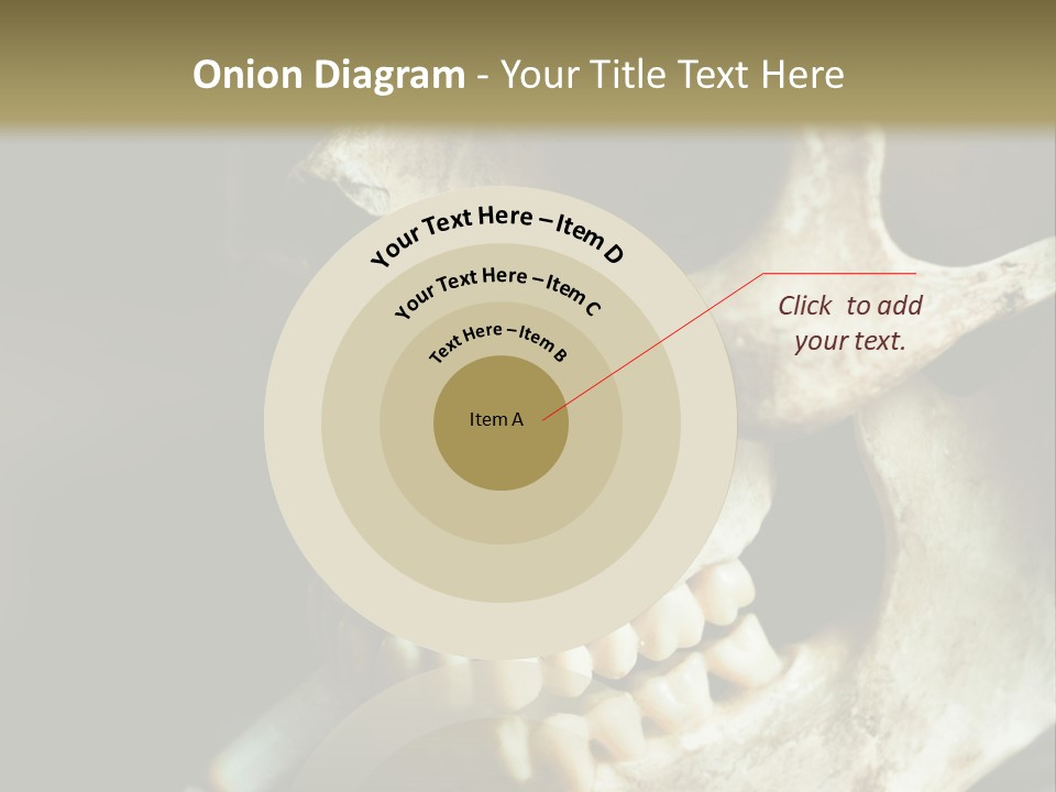 Decay Real Skull PowerPoint Template