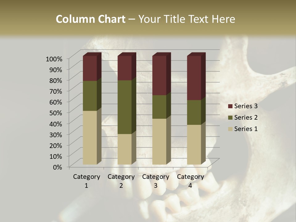 Decay Real Skull PowerPoint Template