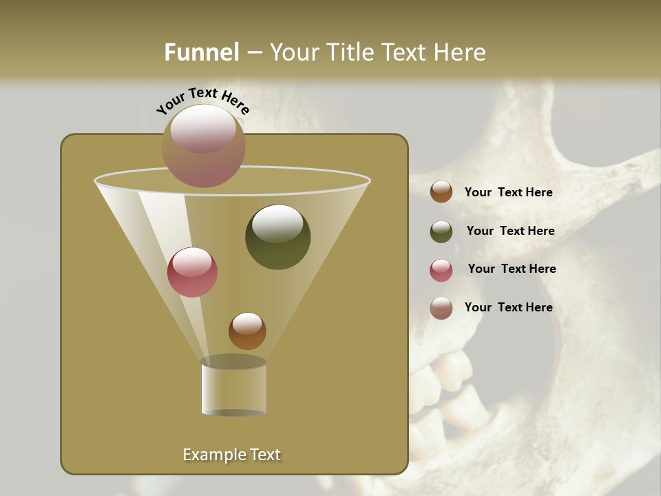 Decay Real Skull PowerPoint Template