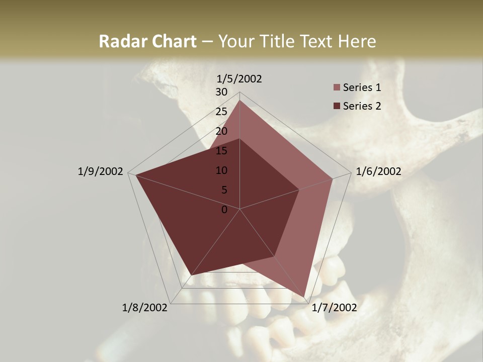 Decay Real Skull PowerPoint Template