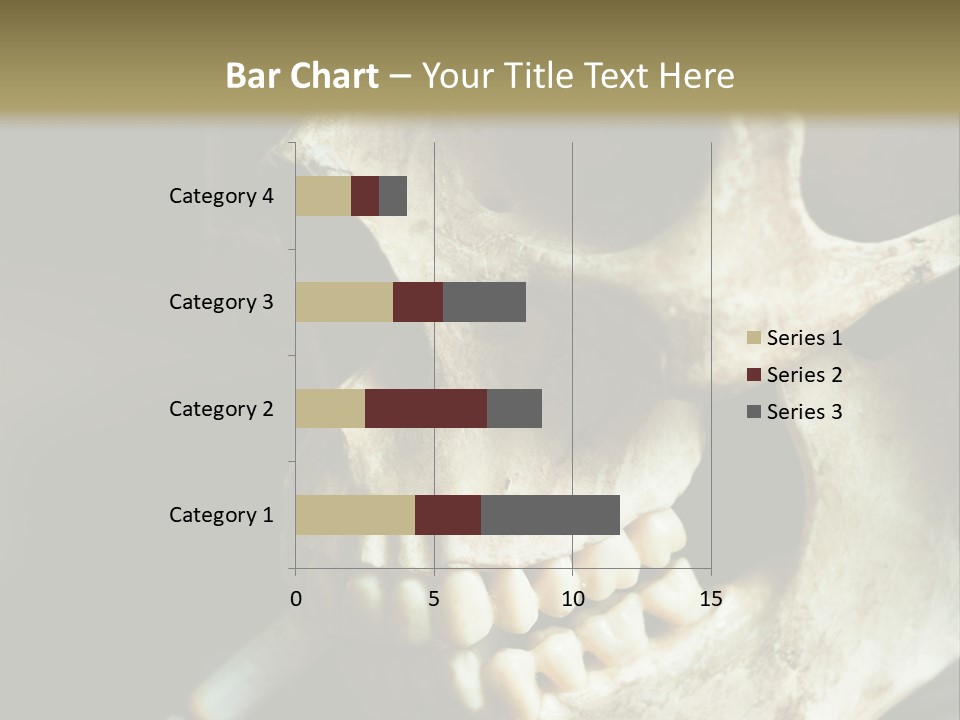 Decay Real Skull PowerPoint Template