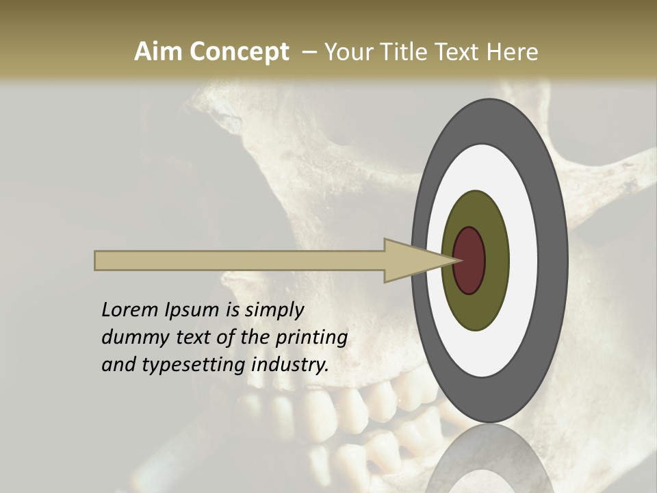 Decay Real Skull PowerPoint Template