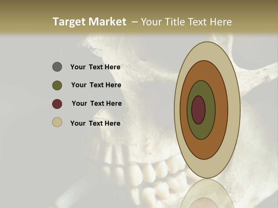 Decay Real Skull PowerPoint Template