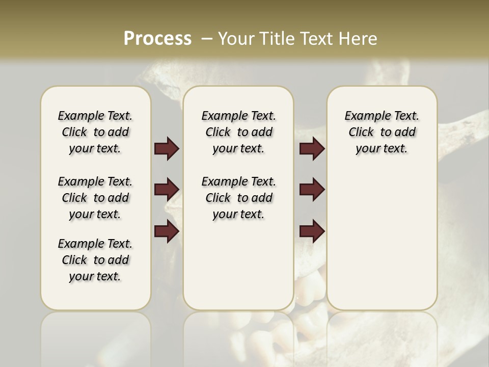 Decay Real Skull PowerPoint Template