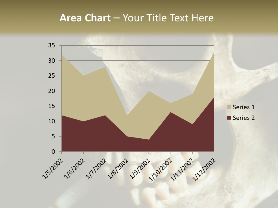 Decay Real Skull PowerPoint Template