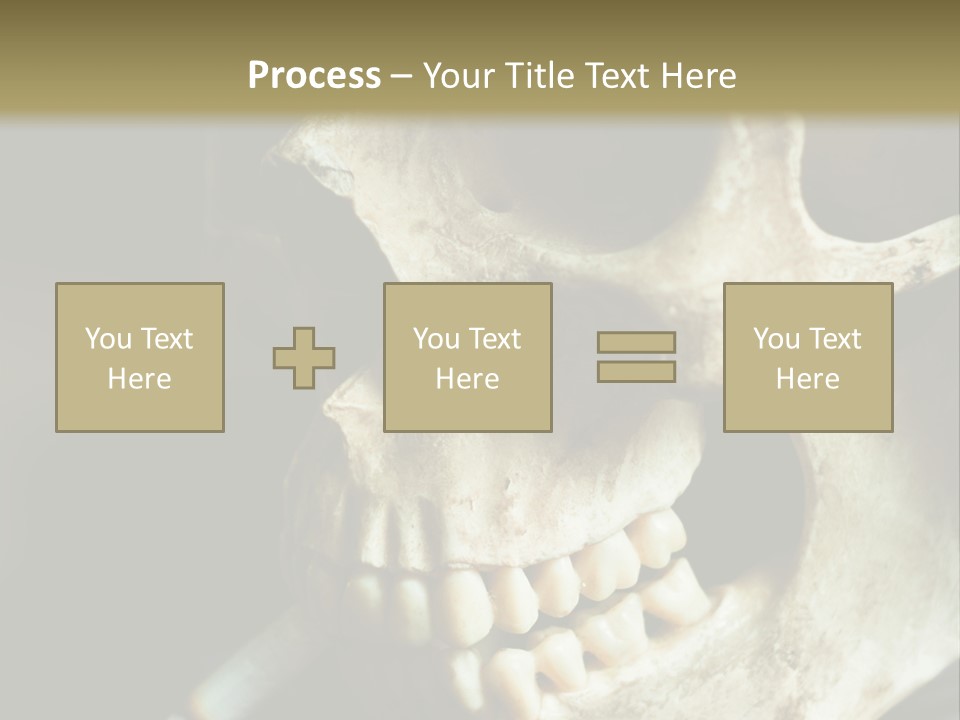 Decay Real Skull PowerPoint Template