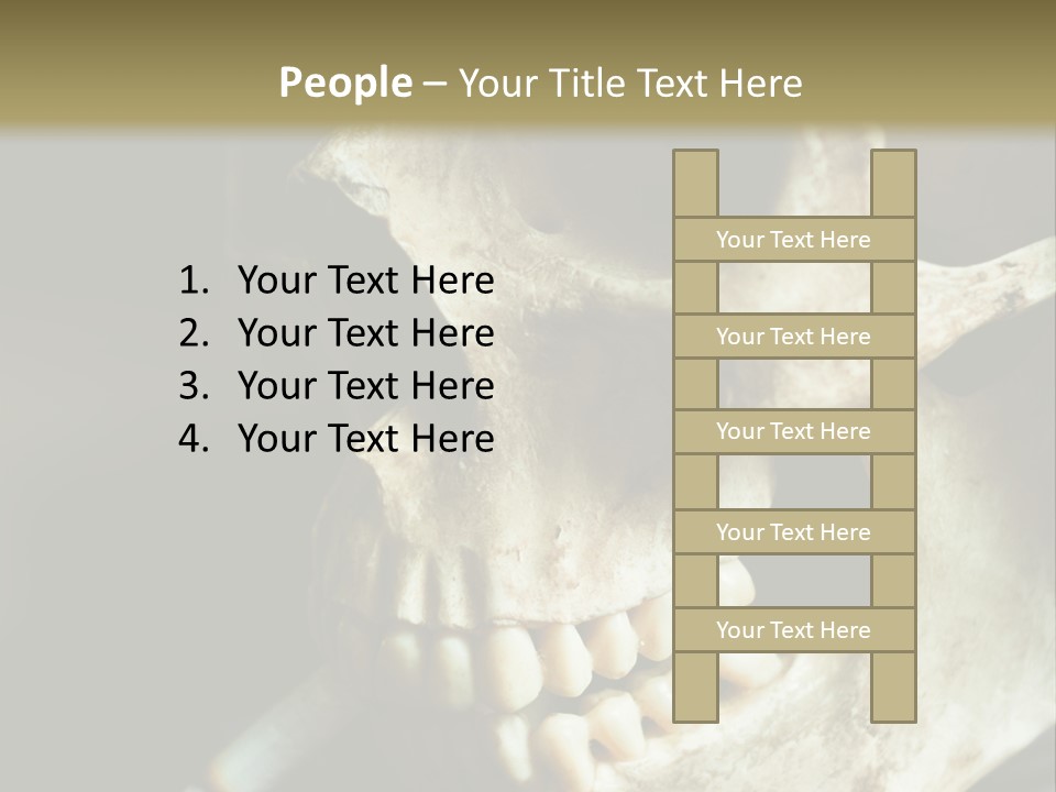 Decay Real Skull PowerPoint Template