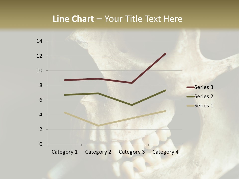 Decay Real Skull PowerPoint Template
