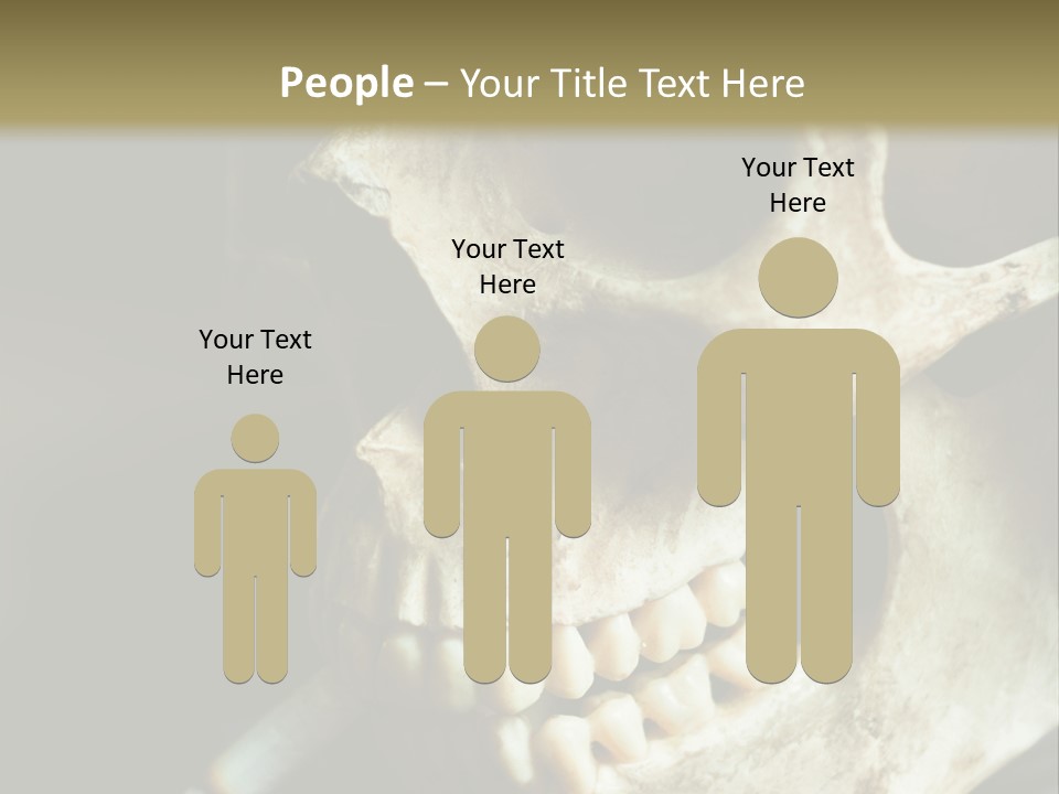 Decay Real Skull PowerPoint Template