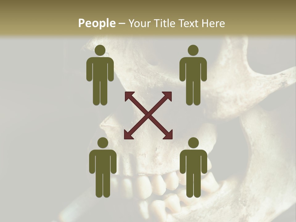Decay Real Skull PowerPoint Template