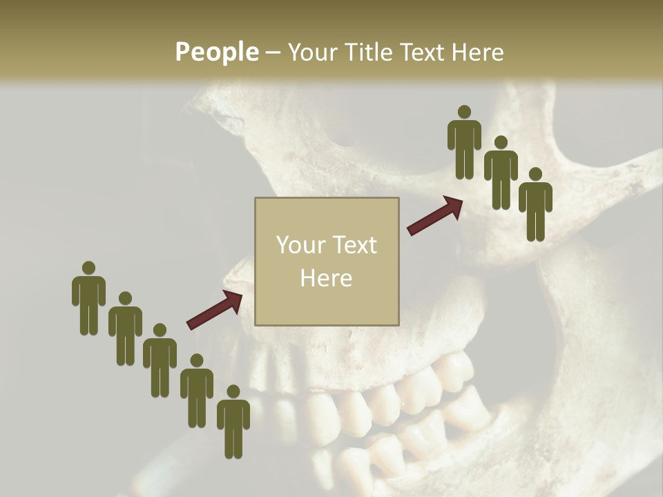 Decay Real Skull PowerPoint Template