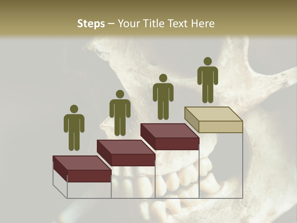 Decay Real Skull PowerPoint Template