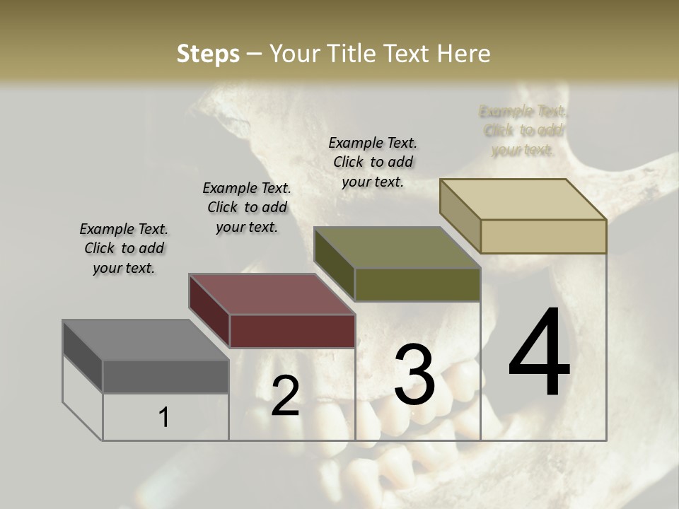 Decay Real Skull PowerPoint Template