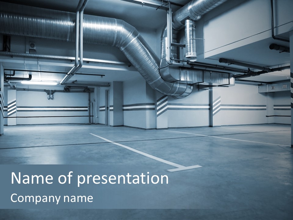 Nobody Fluorescent Structure PowerPoint Template