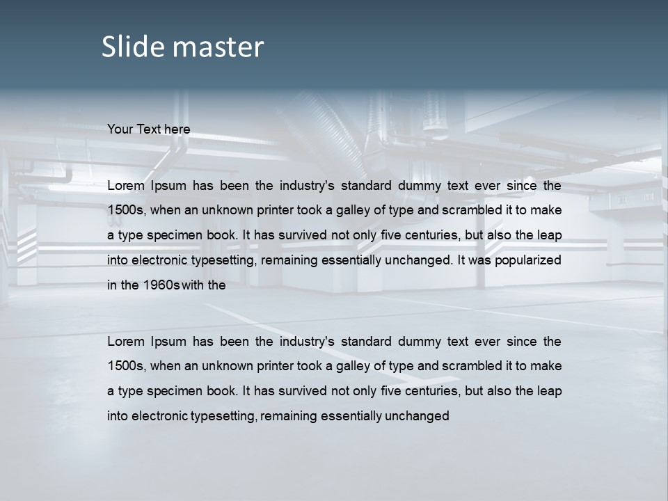 Nobody Fluorescent Structure PowerPoint Template