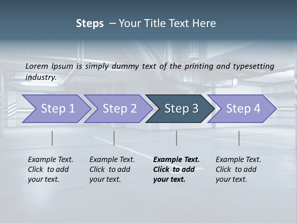 Nobody Fluorescent Structure PowerPoint Template