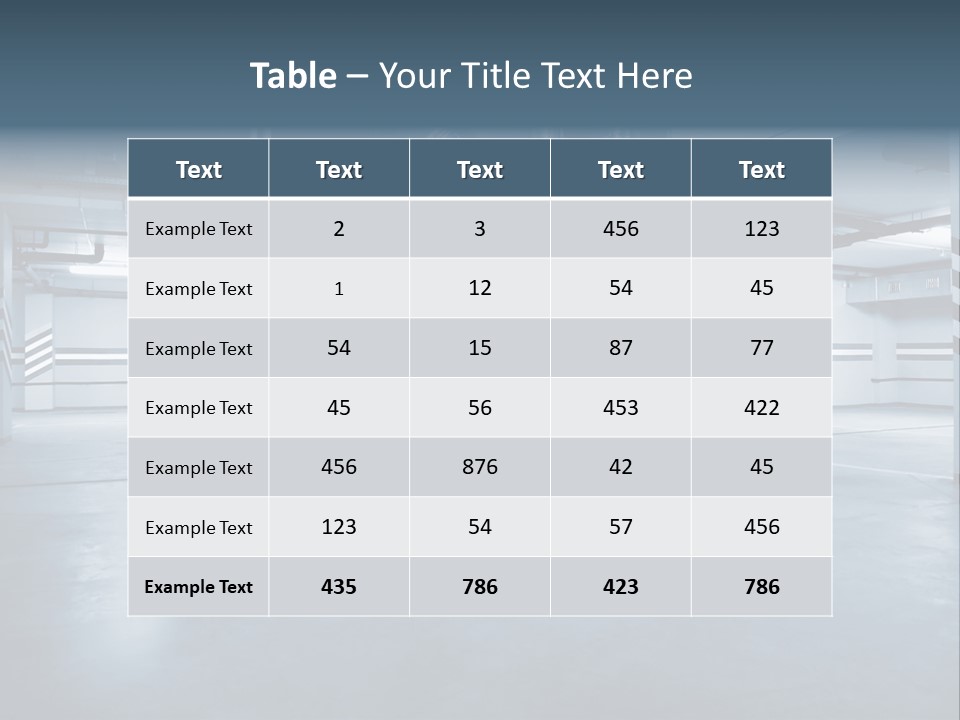 Nobody Fluorescent Structure PowerPoint Template