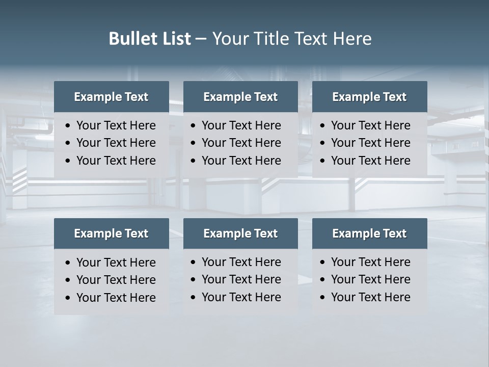 Nobody Fluorescent Structure PowerPoint Template