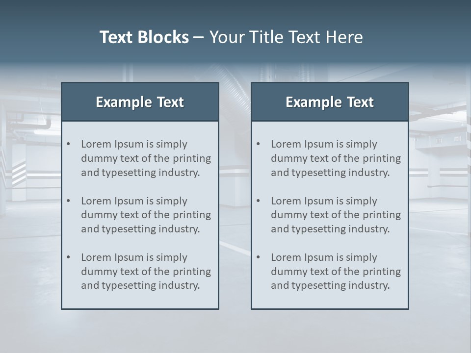 Nobody Fluorescent Structure PowerPoint Template