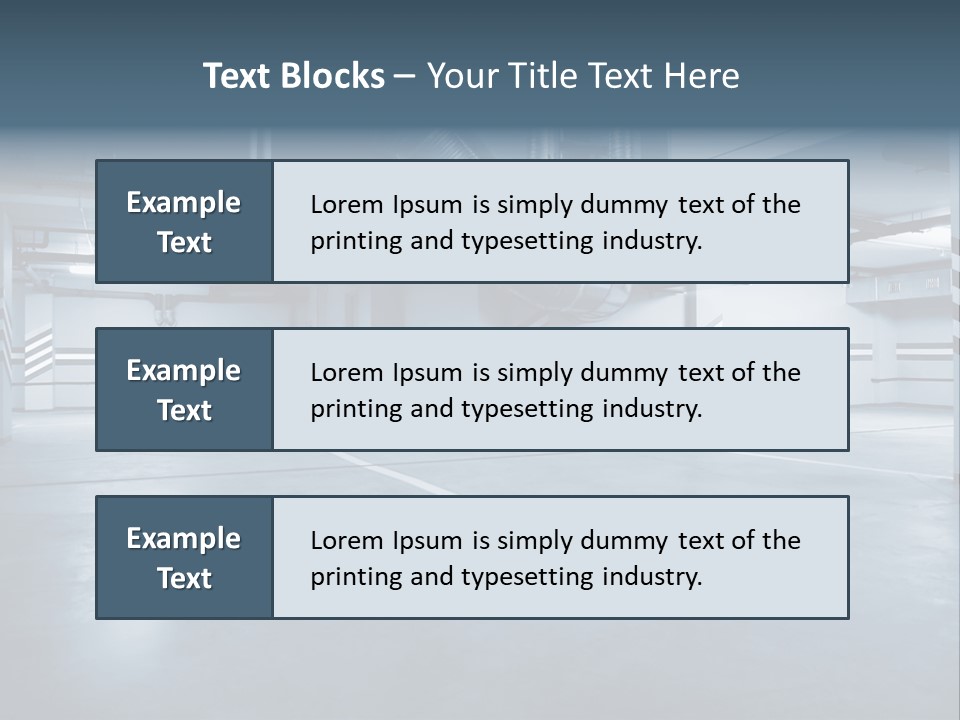 Nobody Fluorescent Structure PowerPoint Template