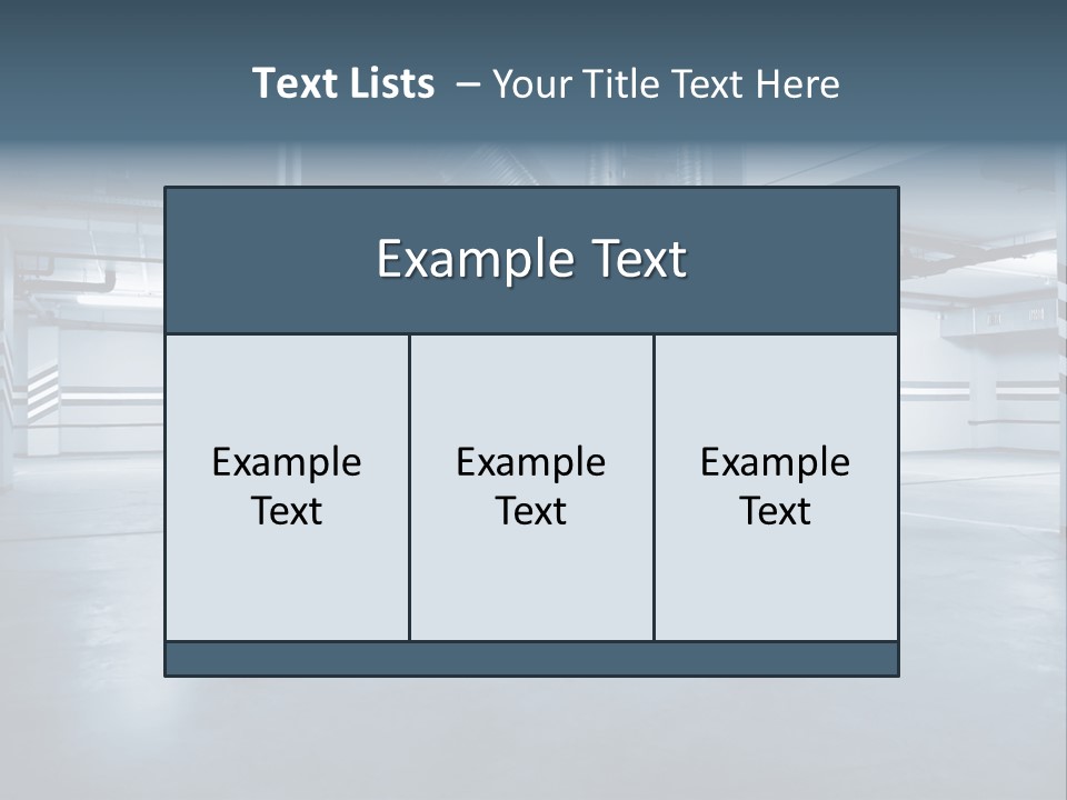 Nobody Fluorescent Structure PowerPoint Template