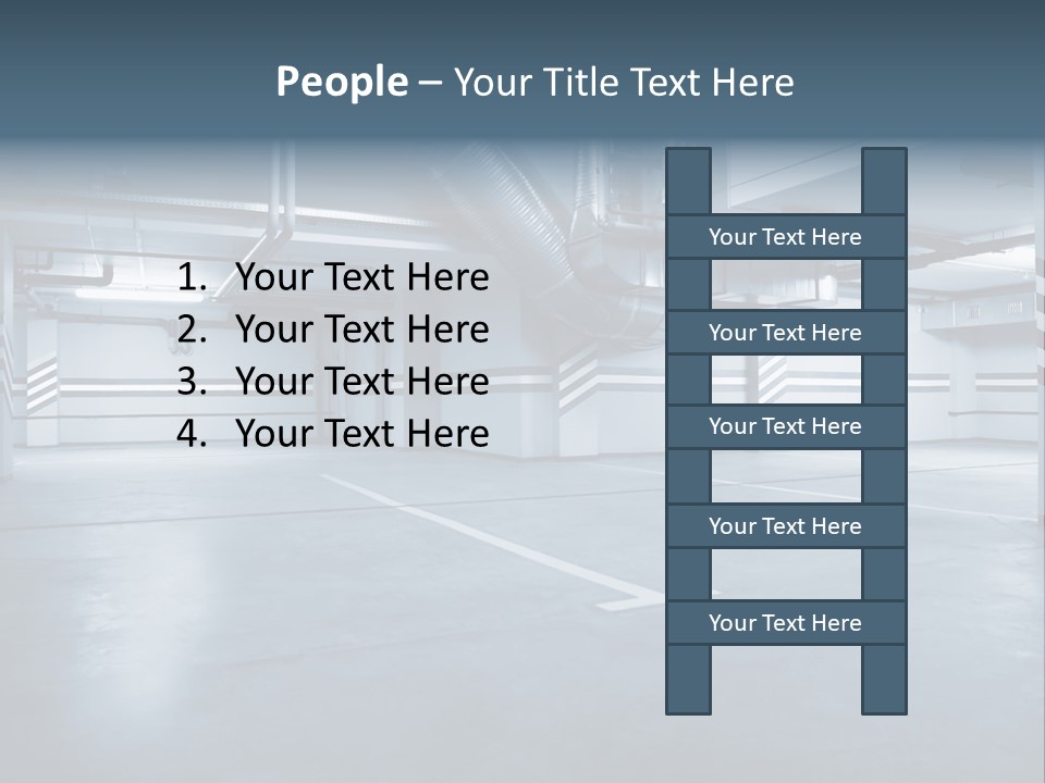 Nobody Fluorescent Structure PowerPoint Template