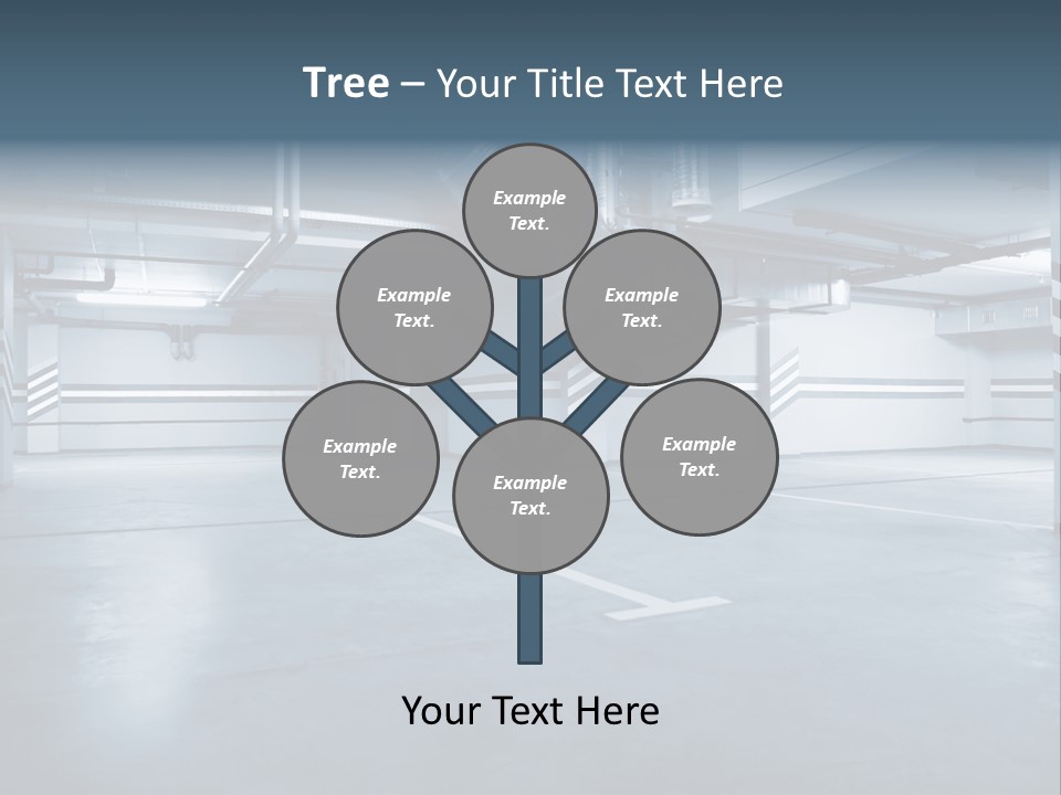 Nobody Fluorescent Structure PowerPoint Template