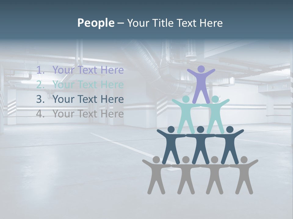 Nobody Fluorescent Structure PowerPoint Template