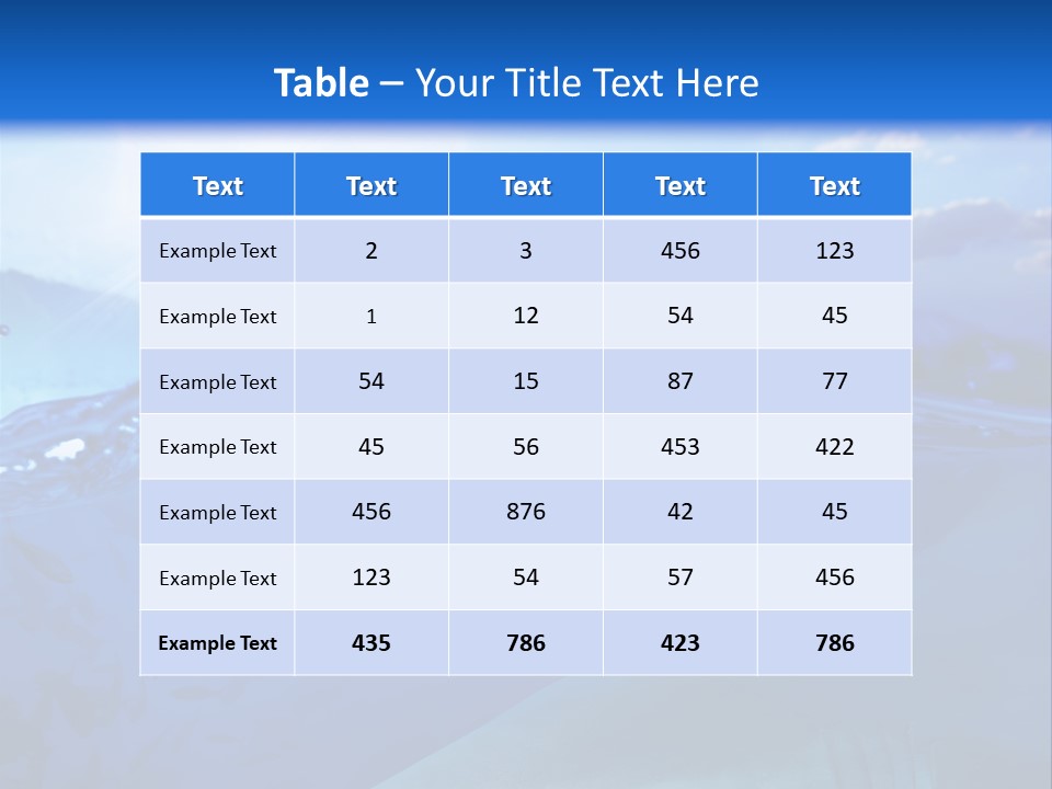 Life Water Sea PowerPoint Template