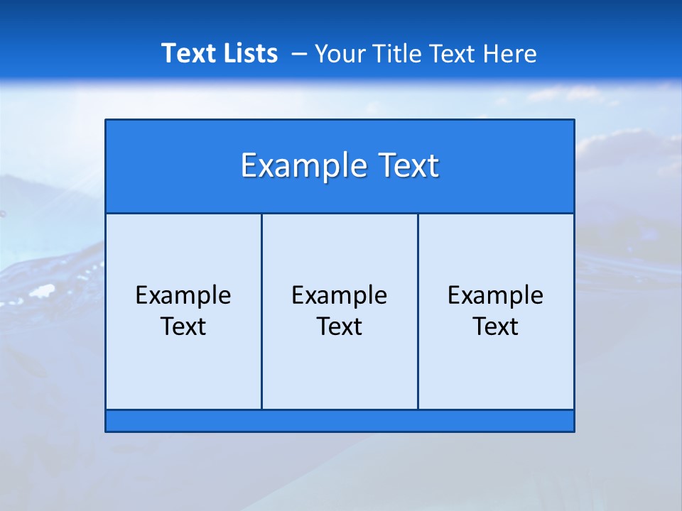 Life Water Sea PowerPoint Template